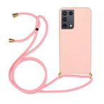 Galaxy S21 Ultra Crossbody TPU Hoesje met Koord Roze, Ophalen of Verzenden, Nieuw