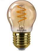Philips LED kogellamp E27 2.6W 136lm 1800K Goud Dimbaar P45, Nieuw, Ophalen of Verzenden