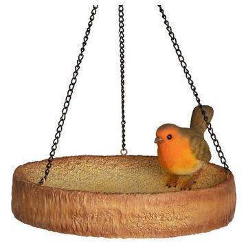 Wildbird Roodborst op hangende voederschaal