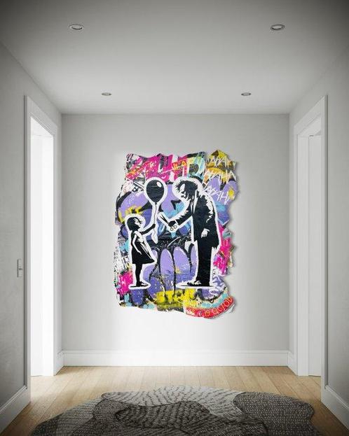 AIIROH (1987) x SINAO (1981) - Snipping the Limits - XXL, Antiek en Kunst, Kunst | Schilderijen | Modern