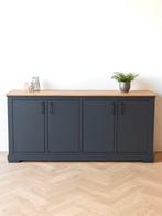 Modern antraciet dressoir | Eikenhouten kast | Vavivo, Huis en Inrichting, Kasten | Dressoirs, 150 tot 200 cm, Nieuw, Ophalen of Verzenden