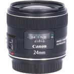 Tweedehands Canon EF 24mm f/2.8 IS USM CM2893, Ophalen of Verzenden, Gebruikt, Groothoeklens