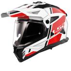 LS2 MX702 Pioneer II Hill Wit Rood Adventure Helm, XXL, Nieuw met kaartje, Overige merken, Heren