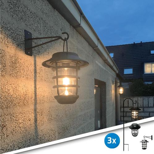 Solar LED lamp Sting met schemersensor voordeelset 3 stuks, Tuin en Terras, Buitenverlichting, Led, Minder dan 50 watt, Nieuw