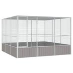 vidaXL Vogelkooi 302,5x324,5x211,5 cm gegalvaniseerd staal, Dieren en Toebehoren, Verzenden, Nieuw