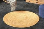 Rond vloerkleed PURE NATURE 120cm Jute handgeweven, Ophalen of Verzenden, Nieuw