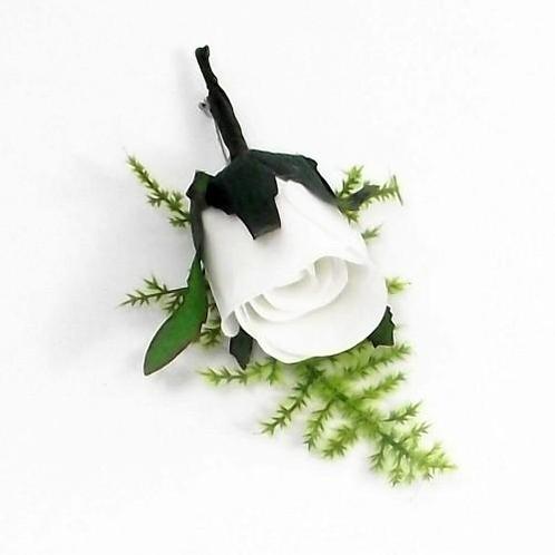 Corsage Romance Bridal Puur Wit Corsage Roos, Hobby en Vrije tijd, Knutselen, Nieuw, Ophalen of Verzenden
