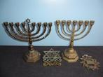 Kandelaar - Gegoten messing - Joodse kandelaar (2)