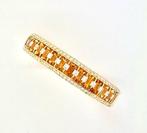 Armband 750 geel goud met citrienkwarts en diamanten -, Nieuw