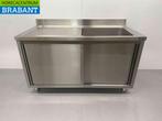RVS Spoeltafel Spoelbak 2 Schuifdeuren Premium-line 140 cm, Ophalen of Verzenden, Nieuw in verpakking