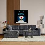 MySofa Teddy | Divan Links + 2,5 zits | Antraciet | Tilia 85, Huis en Inrichting, Stoelen, Ophalen of Verzenden, Nieuw