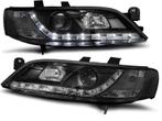 Koplampen Opel Vectra B 96-98 Devil Eyes real DRL LED Zwart, Ophalen of Verzenden, Nieuw
