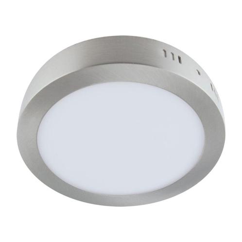 LED Plafondlamp rond | 12 watt | Mat chrome | IP20, Huis en Inrichting, Lampen | Plafondlampen, Nieuw, Kunststof, Metaal, Ophalen of Verzenden