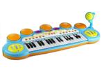 Speelgoedkeyboard piano - incl. drums - microfoon - krukje, Kinderen en Baby's, Speelgoed | Overig, Ophalen of Verzenden, Nieuw