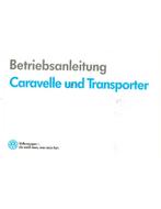 1991 VOLKSWAGEN CARAVELLE | TRANSPOTER INSTRUCTIEBOEKJE, Auto diversen, Handleidingen en Instructieboekjes