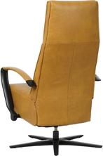 Leren Relaxfauteuil Idol Met Geintegreerd Voetenbank Cognac, Huis en Inrichting, Nieuw, Leer, Ophalen of Verzenden, 75 tot 100 cm