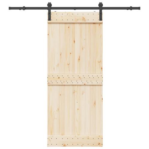 vidaXL Doos met onderdelen voor schuifdeur 200 cm staal, Doe-het-zelf en Verbouw, IJzerwaren en Bevestigingsmiddelen, Nieuw, Verzenden