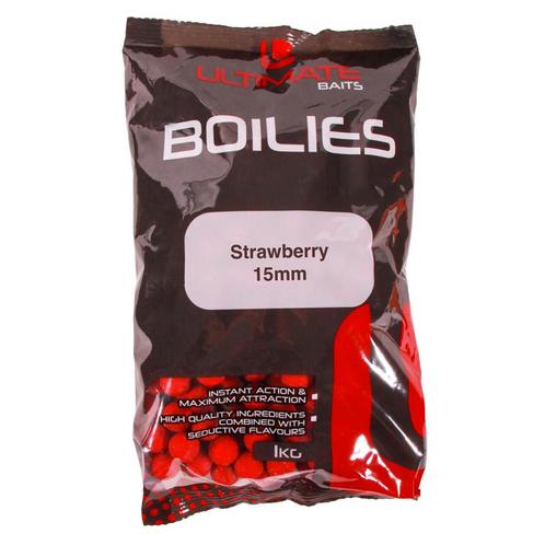 Ultimate Baits Strawberry 15mm 1kg, Watersport en Boten, Hengelsport | Algemeen, Overige typen, Nieuw, Verzenden