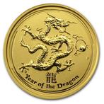 Gouden Lunar II - 1/10 oz 2012 Year of the Dragon, Goud, Losse munt, Verzenden