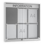 Informatiekast Binnen Schuifdeur 6x A4 Premium, Nieuw in verpakking