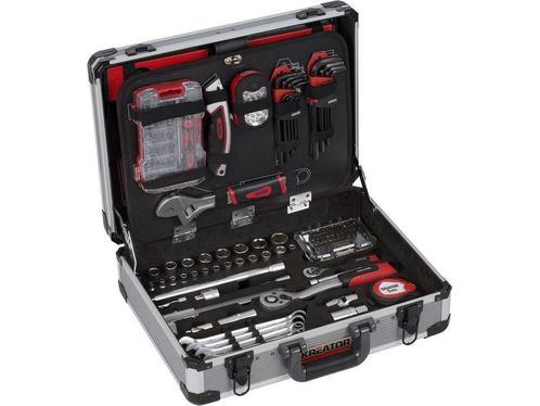 Kreator KRT951013 - Gereedschapskoffer - 180-delig aluminium, Huis en Inrichting, Woonaccessoires | Overige, Zo goed als nieuw