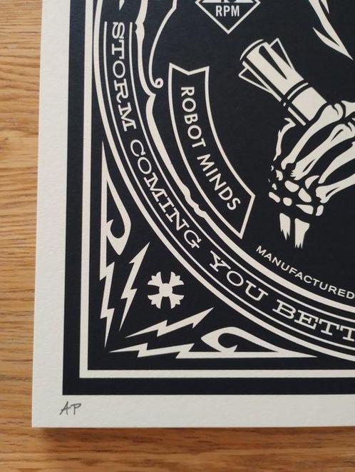 Shepard Fairey (OBEY) (1970) - Electric Funeral (artist, Antiek en Kunst, Kunst | Schilderijen | Modern
