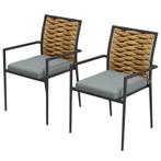 TRUUSK Tuinstoelen, Buitenstoelen, Terrasstoelen, Weerbesten, Verzenden, Nieuw