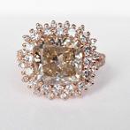 Cocktailring - 14 karaat Roségoud - 6.33ct. tw. Diamant