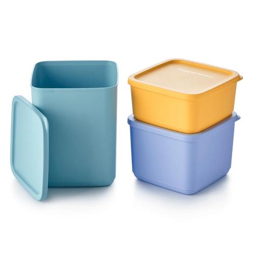 Tupperware Cubix Set, Huis en Inrichting, Keuken | Tupperware, Blauw, Geel, Groen, Nieuw, Ophalen of Verzenden