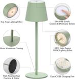 Tafellamp oplaadbaar - Slaapkamer - 2 Stuks - Groen - Klight, Huis en Inrichting, Lampen | Tafellampen, Verzenden, Zo goed als nieuw