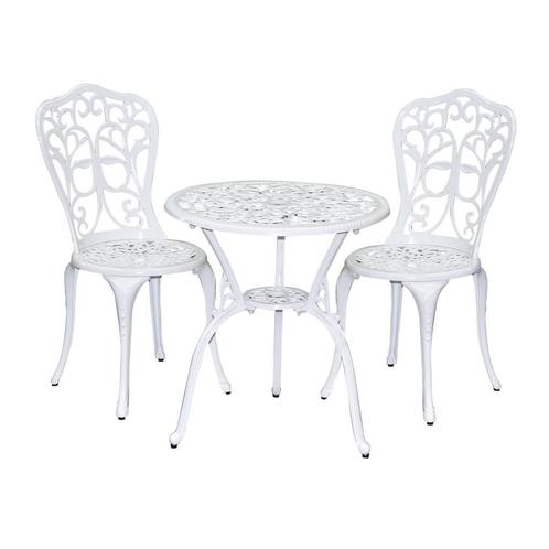 Bistroset AVH 3-delig wit, Tuin en Terras, Tuinsets en Loungesets, Nieuw, Ophalen of Verzenden