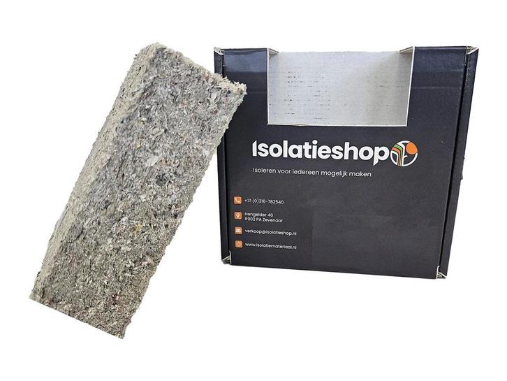 Isolatieshop sample Cellulose isolatie, Doe-het-zelf en Verbouw, Isolatie en Afdichting, Ophalen of Verzenden