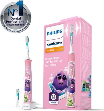 Elektrische tandenborstel - roze voor kinderen Exclusief sti