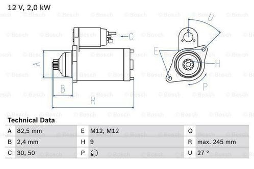 Startmotor / Starter AUDI A4 B6,B7,Avant (2.0 TDI,2.0 T..., Auto-onderdelen, Motor en Toebehoren, Nieuw, Ophalen of Verzenden
