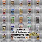 25th Anniversary Complete Set (All Gem Mint!) - 25 Graded, Hobby en Vrije tijd, Verzamelkaartspellen | Pokémon, Nieuw