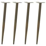 vidaXL Salontafelpoten conische vorm 4 st 72-73 cm staal, Verzenden, Nieuw