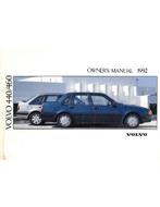 1992 VOLVO 440 | 460 INSTRUCTIEBOEKJE ENGELS, Auto diversen, Handleidingen en Instructieboekjes