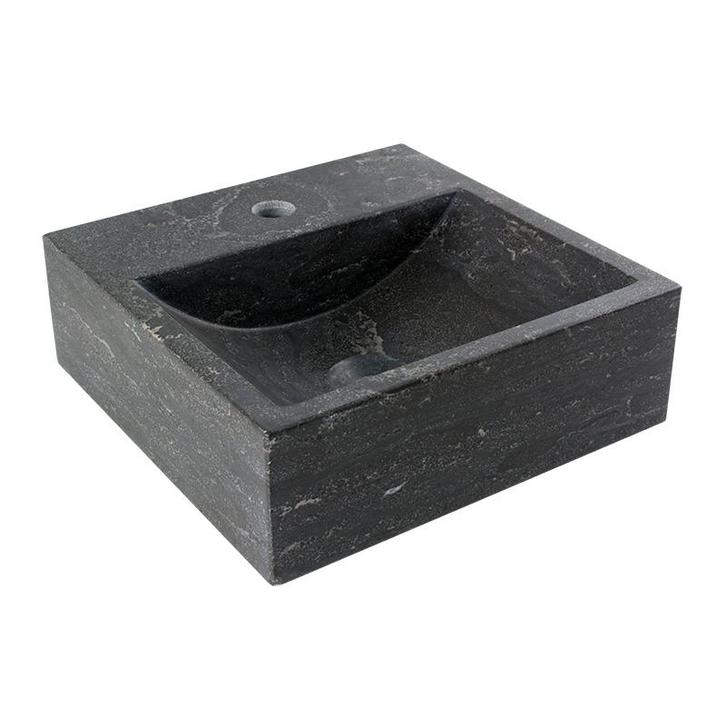 Hardstenen fonteintje Saniflex Square, Doe-het-zelf en Verbouw, Sanitair, Nieuw, Verzenden