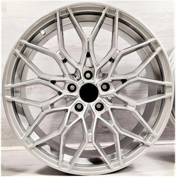 19 inch 5x112 Velgen JF Luxury L0292 Clear Silver 8.5J ET42 beschikbaar voor biedingen