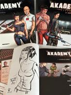 Akademy T1 à T3 + dédicace - 3x C - 3 Album - Eerste druk -, Boeken, Nieuw
