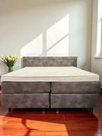 Boxspring Oslo Mirza, Ophalen, Bruin, 180 cm, 200 cm