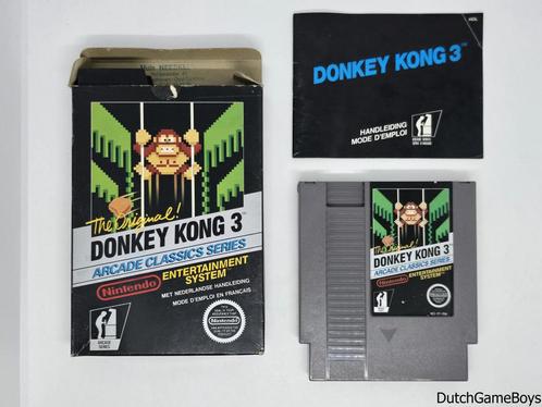 Nintendo Nes – Black Box - Donkey Kong 3 - HOL, Spelcomputers en Games, Games | Nintendo NES, Gebruikt, Verzenden