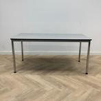 Tweedehands kantinetafel Artifort 160x80 cm, grijs blad -, Ophalen of Verzenden, Gebruikt, Bureau