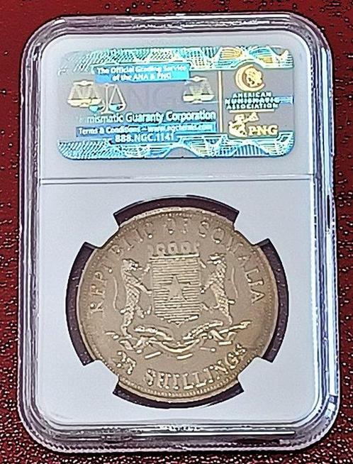Somalië, Zuid-Afrika. 25 Shillings 2000 NGC MS64 NELSON, Postzegels en Munten, Munten | Europa | Niet-Euromunten