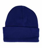 Beanie Muts Basic Blauw, Sieraden, Tassen en Uiterlijk, Uiterlijk | Haarverzorging, Verzenden, Nieuw