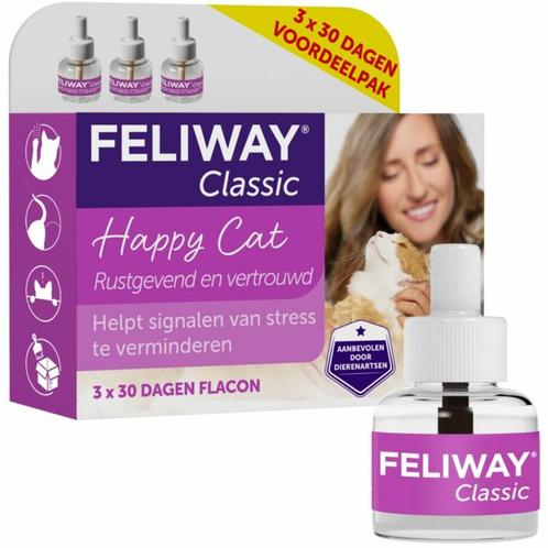 Feliway Classic Navulling 3 x 48 ml, Dieren en Toebehoren, Katten-accessoires, Nieuw, Verzenden