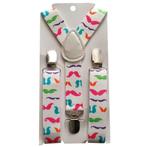 Fako Fashion - Kinder Bretels - Print - Snorren - 65cm -, Verzenden, Nieuw