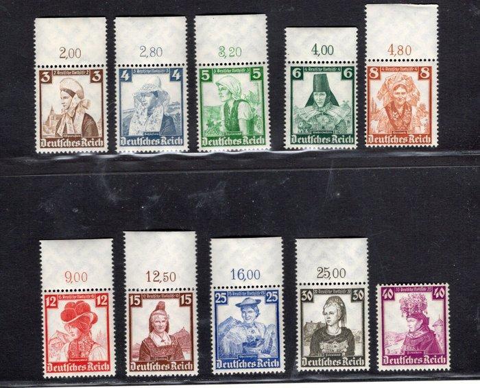 Duitse Rijk 1935 - Duitse Noodhulp Volkstrachten. Set, Postzegels en Munten, Postzegels | Europa | Duitsland