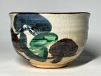 Pine Motif Tea Bowl (Matsu-e Chawan) by Yoshichika Fujitani,, Antiek en Kunst