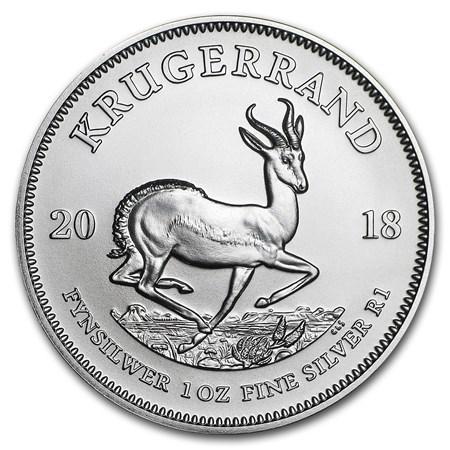 Zilveren Krugerrand 1 oz 2018, Postzegels en Munten, Munten | Afrika, Losse munt, Zilver, Zuid-Afrika, Verzenden
